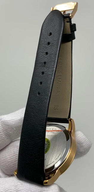 Movado Museum Classic Swiss 40mm Black Dial Black Leather Men's Watch 0607078 SD 7