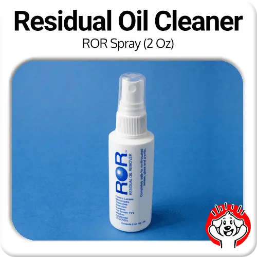ROR Professional Lens Cleaner - 2oz Spray Bottle (Residual Oil Remover)