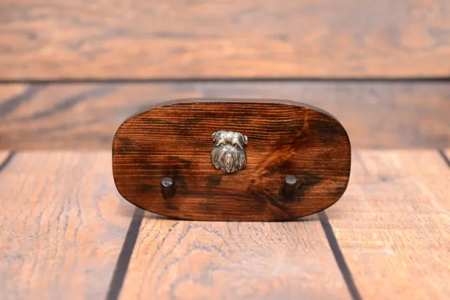 Brussels Griffon Type 2 - Wood Hanger with The Picture of A Dog Art Dog