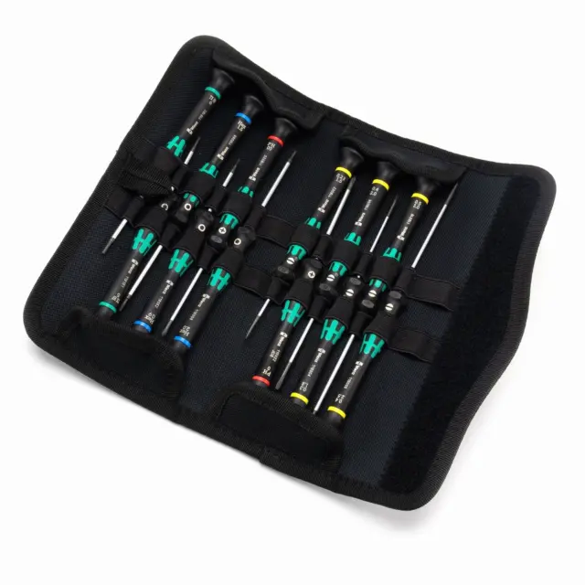 Wera 073675 Kraftform 12 Piece Micro Precision,Slot,Hex,Torx,Ph Screwdriver Set