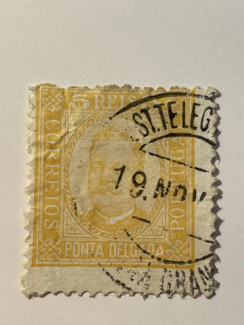 alte Briefmarke Portugal gestempelt