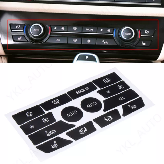 Replacement Climate Control Button Stickers For 2006-2011 BMW 3