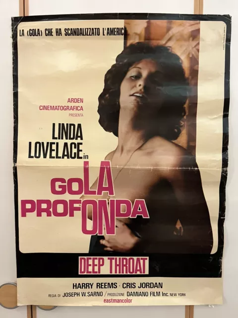 LINDA LOVELACE- DEEP Throat- Gola Profonda - Fotobusta Prima Ed Ita 1972  EUR 150,00 - PicClick IT