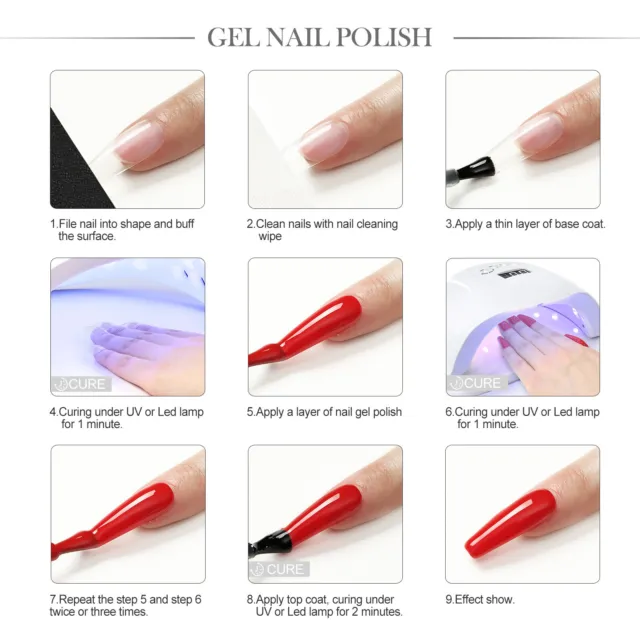 30 Colors Gel Nail Polish Kit With Nail Drill Manicure Kit Soak Off UV LED Lamp 2