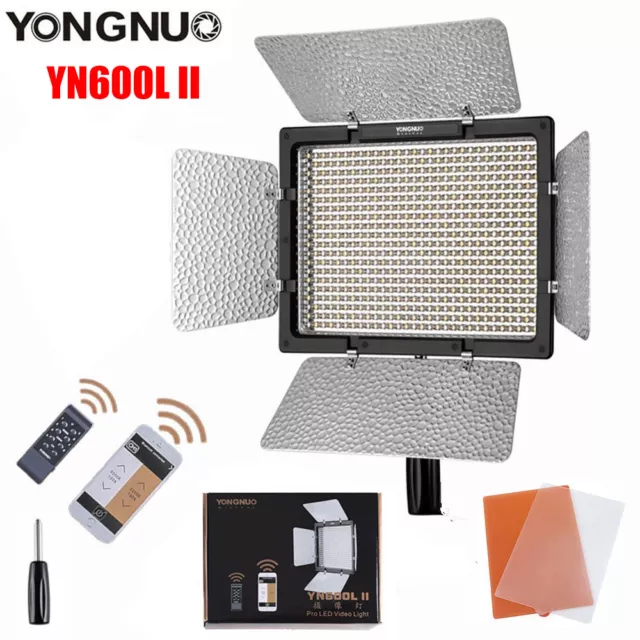 NEW YONGNUO YN600II YN600L II Pro LED Video Light Panel Studio Light 3200K-5500K