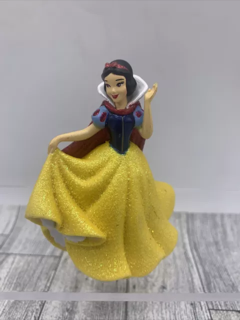 Disney Princess Snow White GLITTER Sparkle PVC Figure Figurine Toy Cake Topper