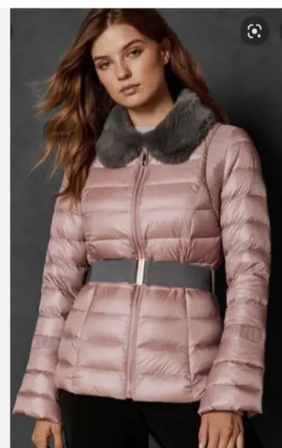 TED BAKER SZ 14 4 Beautiful Yelta Down Puffer Pink Jacket Coat Immaculate 49.00 PicClick UK