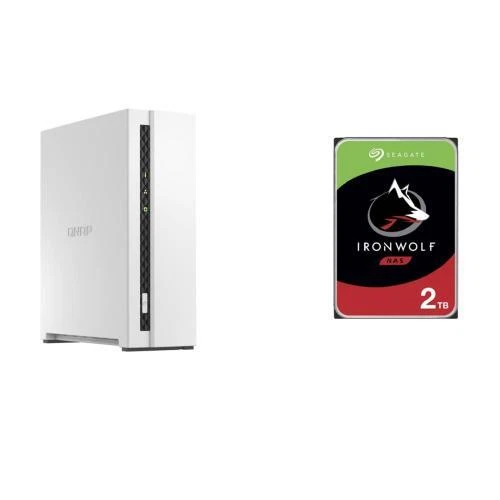 QNAP TS-133 1-Bay NAS With  1x Seagate 2TB NAS HDD Bundle [BDLQNP1331]