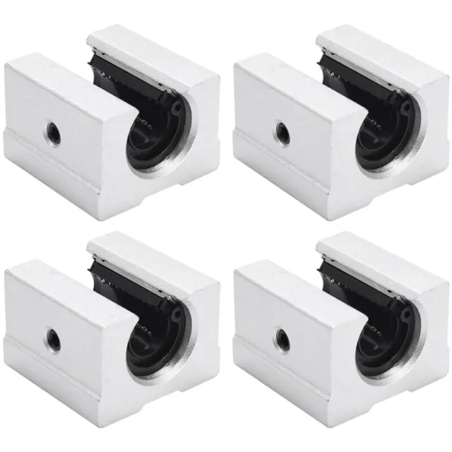 2X(4 x SBR12UU bloc de roulement de routeur de mouvement lineaire en alumin3979