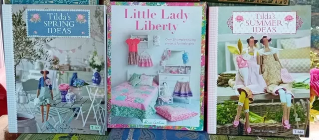 3 Sewing Books Tilda's Summer Ideas, Tilda's Spring Ideas & Little Lady Liberty