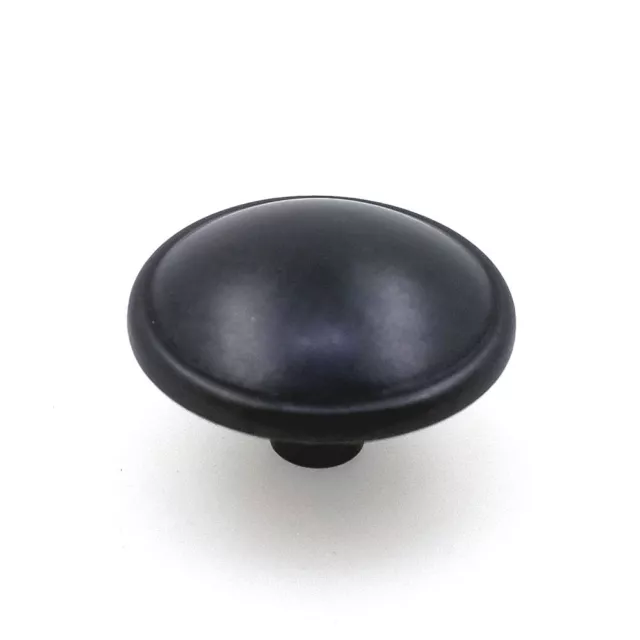 1-1/4" Knob Antique Black Traditional Cabinet Handle 2731 Cupboard Dresser