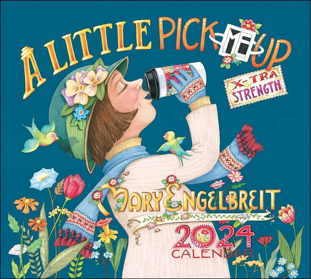 Andrews McMeel Mary Engelbreit's 2024 Deluxe Wall Calendar: A Little Pick ME  w