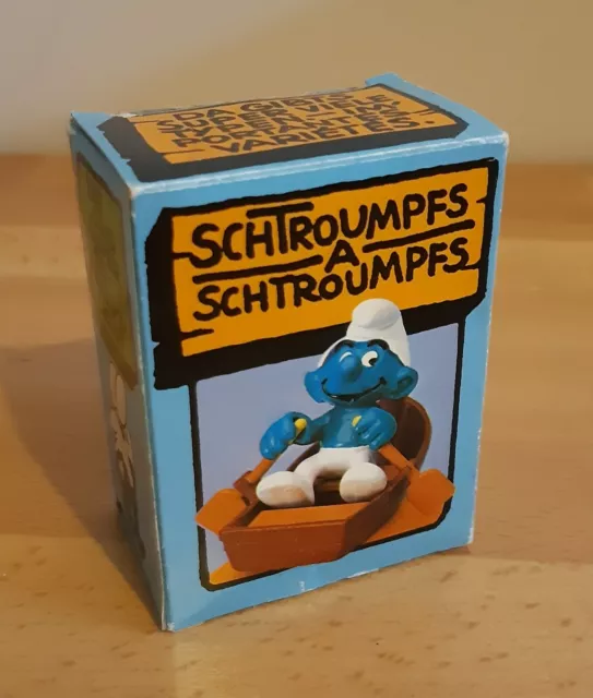 Schtroumpf Schleich: 40219 la BARQUE - BOITE - (Smurf Pitufo Schlumpf)