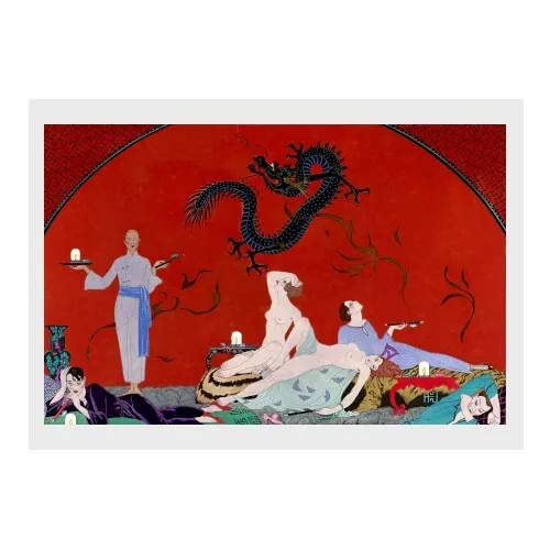 George Barbier - The House of the Opium Merchant: Poster (16.5" x 11.7")