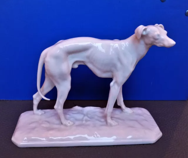 Porzellan figur Windhund von Nymphenburg