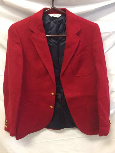 J.G. Hook Womens Red Dress Coat Sz 8 VINTAGE RETRO