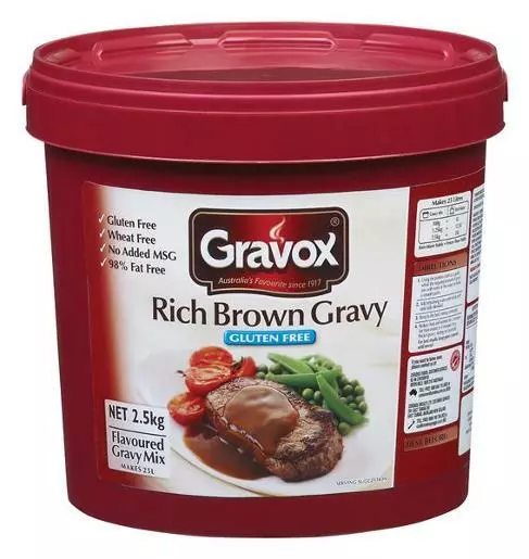 2.5Kg Gravox Rich Brown Gravy Mix Gluten Free- Free Post