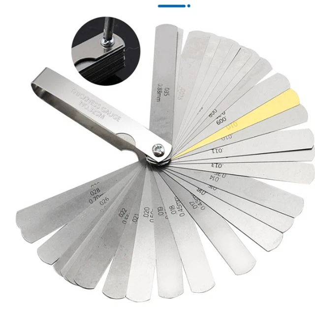 ADJUST VALVE CLEARANCES Inch Feeler Gauge Valve Clearances Inch Feeler