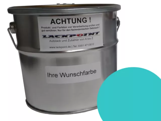 0,5 Liter 1K Autolack Kunstharz DDR Aquarienblau Trabant Wartburg Simson Barkas