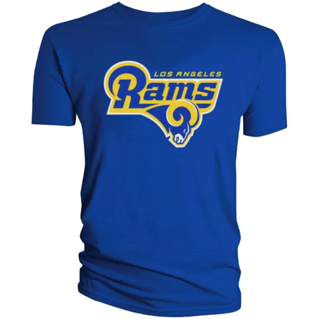 Los Angeles Rams Retro T-Shirt Graphic Men Cotton LA