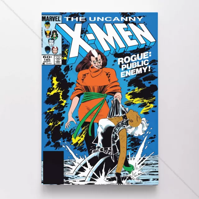 Uncanny X-Men Poster Canvas Vol 1 #185 Xmen Marvel Comic Book Art Print