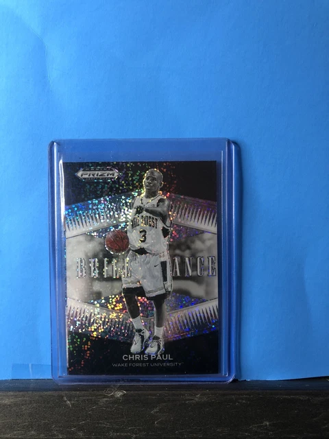2022 Prizm Draft Picks Chris Paul Brilliance White Sparkle Wake Forest Suns SSP