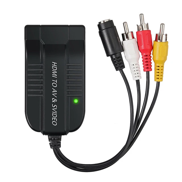 HDMI to Male AV+S-video/RCA Converter 1080P with Cable for PS4 PAL/NTSC q- 3