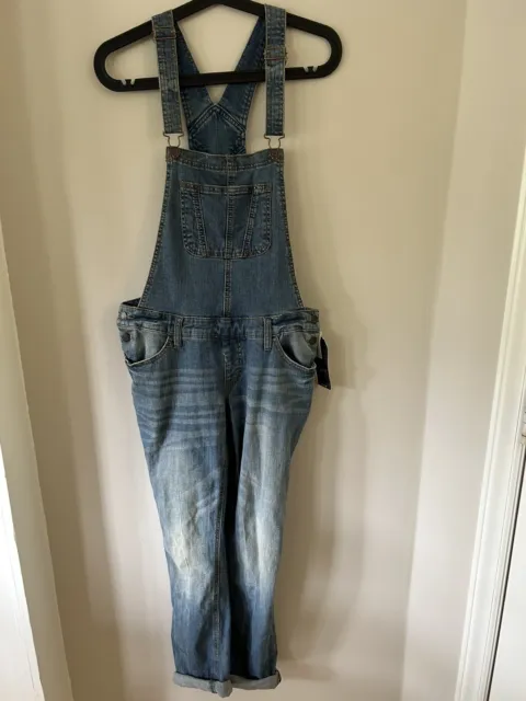 Overalls, Women’s, Faded denim, tapered leg, Size X-Small Super Cute!