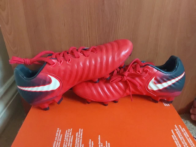 Nike JR Tiempo Legend VII FG Fußballschuhe Gr.3,5 EUR 36 rot/weiß/schwarz