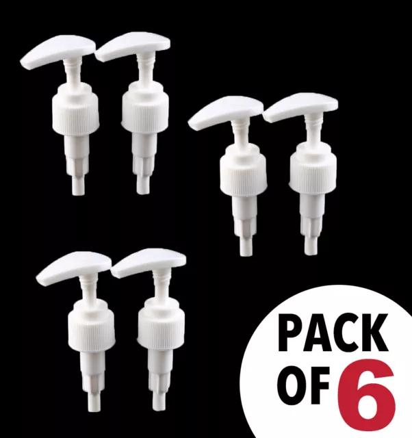 Universal Shampoo Conditioner Dispensing Pumps for Bottle, 1 L/33.8 oz., Pack 6