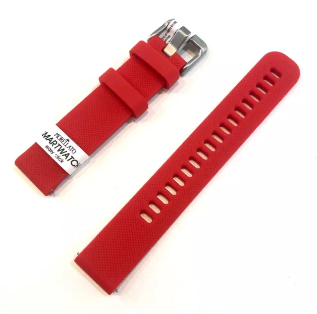 Correa de Reloj Morellato de Hombre Rojo Caucho Silicona Smartwatch 18 20 22 MM