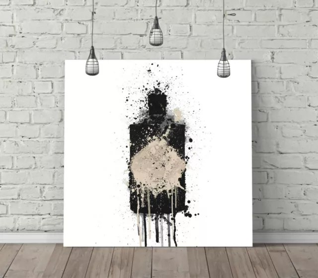 Hendricks Gin Splash Art Square Canvas Wall Art Float Effect/Frame/Poster Print-