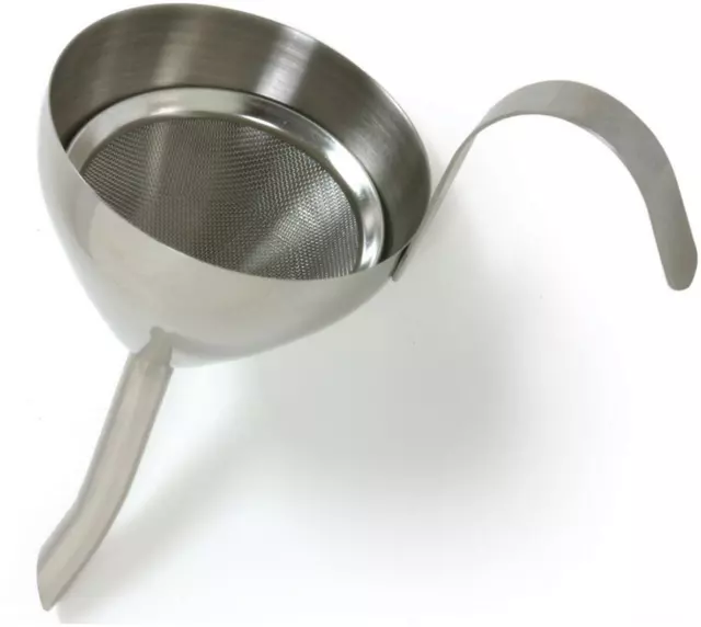 Norpro Stainless Steel Funnel with Removable Strainer for Decanting Wine