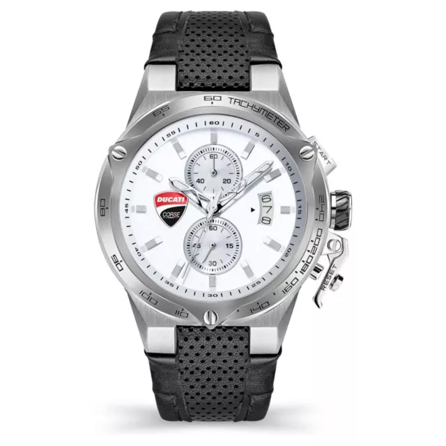 Ducati Men's Analogue Quartz Watch with Leather Strap DTWGC2019104