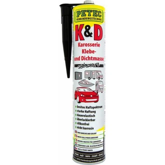 Petec Karosserie Klebedichtmasse schwarz 310 ml