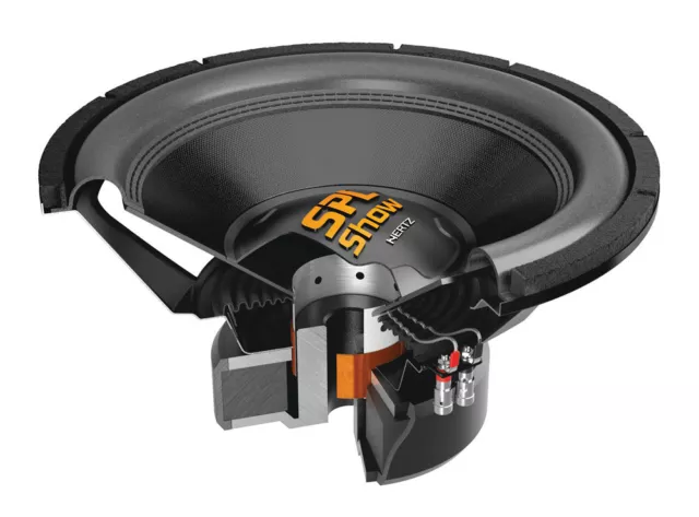 Hertz SS 12 D2 Sub Caisson de Basse 2000W 30 CM Ligne Spl Show Double Coil 2+2 3