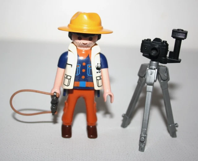 PLAYMOBIL vintage safari caisse malle grise CONGO FAMOBIL 3413 3414 3528 3532