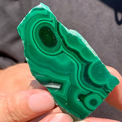 59g Natural Beauty Shiny Green Bright Malachite Fibre Crystal From China