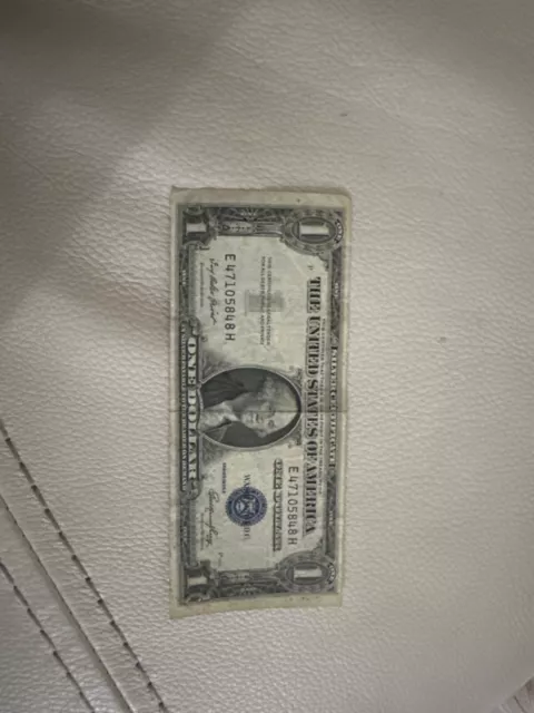 silver certificate dollar 1935 e