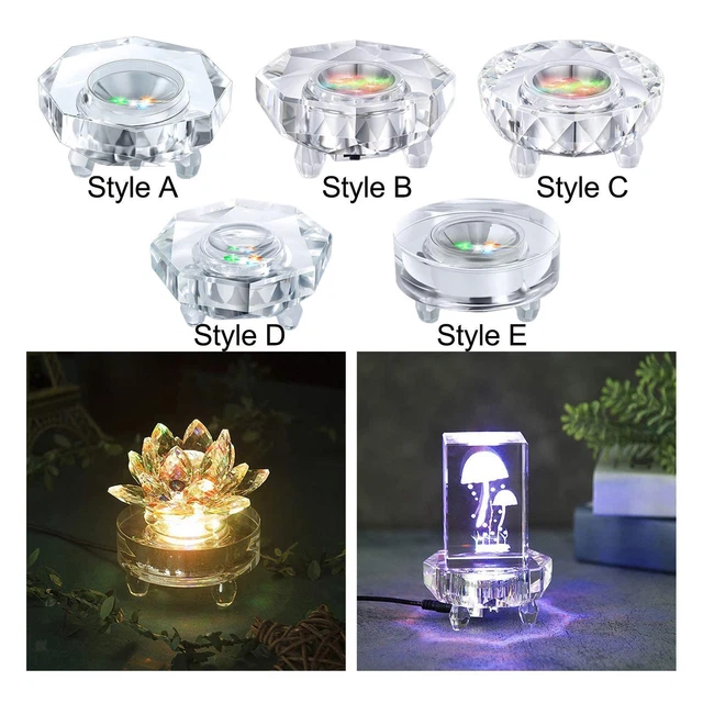 LED LIGHT BASE USB Flashing Automaticly Atmosphere Lamp Pedestal Stand