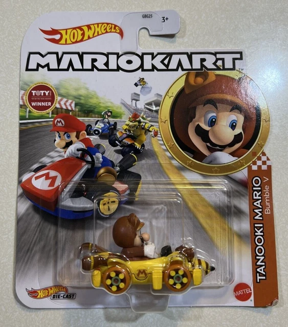 NEW 2022 HOT Wheels Mario Kart Tanooki Mario Bumble V VHTF 0.99 PicClick