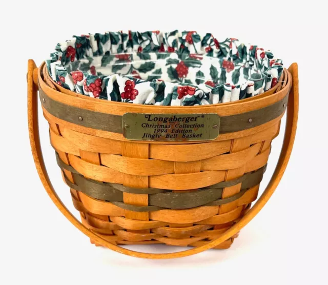 Longaberger 1994 Christmas Jingle Bell Basket