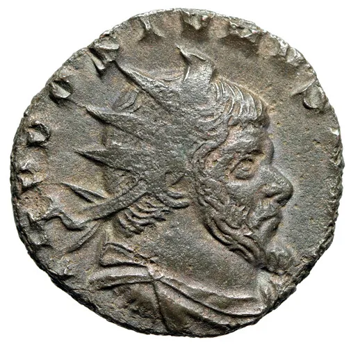 Postumus, Struck Under Aureolus AE Antoninianus "Concordia, Prow" Good Very Fine
