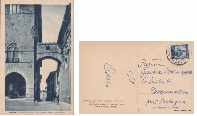# Pistoia: Particolari E Dettagli Della Piazza Del Duomo  1950
