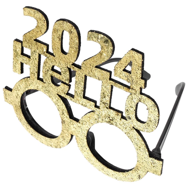 FUNNY 2024 SUNGLASSES Eyewear 2024 New Years Eve Party Sunglasses Props