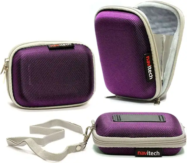Navitech Purple Camera Case For Zostuic Digital Camera