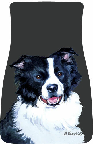 Border Collie Car Floor Mats Pair (BVV) 21030