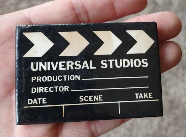 Vtg Universal Studios Hollywood Magnet Film Director Cut Board Clapperboard 3x2"