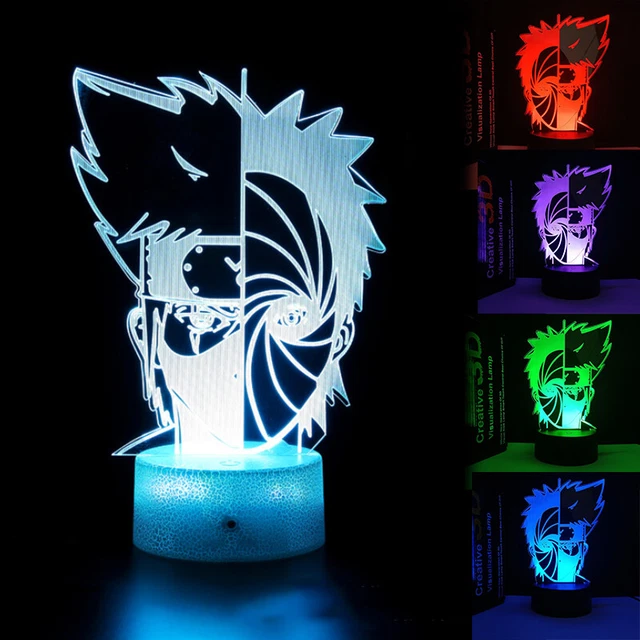 Veilleuse LED Naruto Kakashi – 16 Couleurs Avec Télécommande – Lampe De Chevet