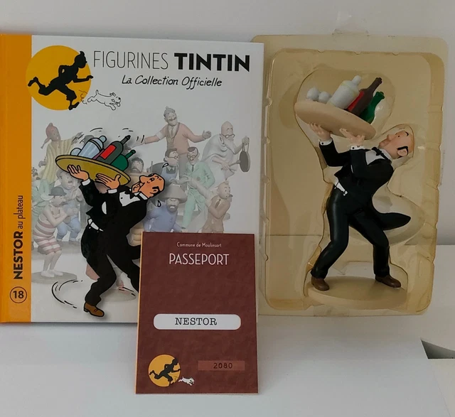 Tintin - figurine - Nestor avec balai - Les bijoux de